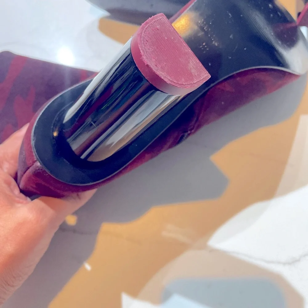 SOLD 🌸3 for $30 NWOT TOPSHOP Velvet Ankle Boots- Size 38 Camo  trendy Heel - Picture 11 of 15